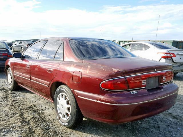 2G4WS52J621273888 - 2002 BUICK CENTURY CU BURGUNDY photo 3