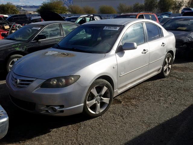 JM1BK323951231475 - 2005 MAZDA 3 S SILVER photo 2