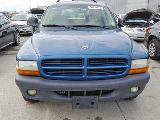 1D4HR38N83F542395 - 2003 DODGE DURANGO SP BLUE photo 9