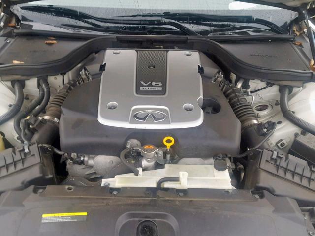 JNKCV64E19M606967 - 2009 INFINITI G37 BASE WHITE photo 7