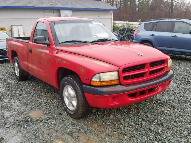 1B7FL26PXVS194257 - 1997 DODGE DAKOTA RED photo 1