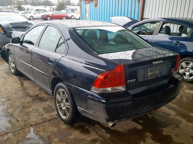 YV1RH592672645746 - 2007 VOLVO S60 2.5T BLUE photo 3