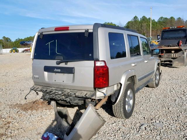 1J8HG48K27C663759 - 2007 JEEP COMMANDER GRAY photo 4
