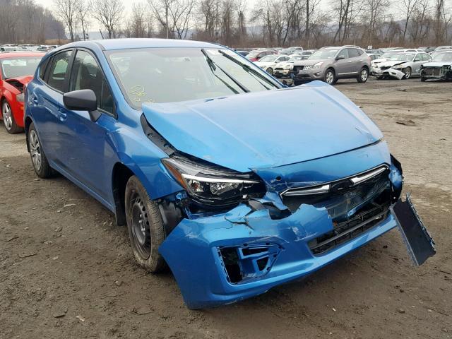 4S3GTAA67K3702123 - 2019 SUBARU IMPREZA BLUE photo 1