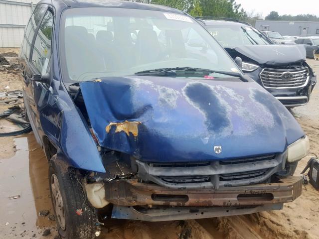 2B4FP25B3YR703926 - 2000 DODGE CARAVAN BLUE photo 9