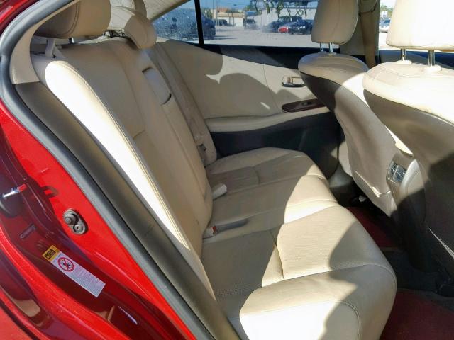 JTHBB1BA4A2015829 - 2010 LEXUS HS 250H RED photo 6