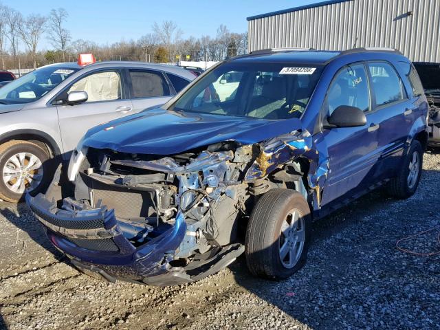 2CNDL23F386286218 - 2008 CHEVROLET EQUINOX LS BLUE photo 2