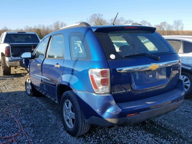 2CNDL23F386286218 - 2008 CHEVROLET EQUINOX LS BLUE photo 3