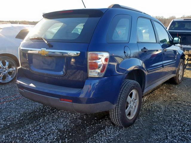 2CNDL23F386286218 - 2008 CHEVROLET EQUINOX LS BLUE photo 4