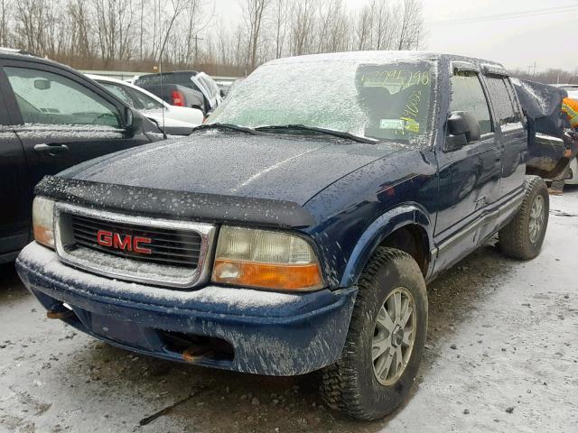 1GTDT13X74K140807 - 2004 GMC SONOMA BLUE photo 2