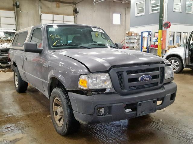 1FTYR10D17PA17523 - 2007 FORD RANGER GRAY photo 1