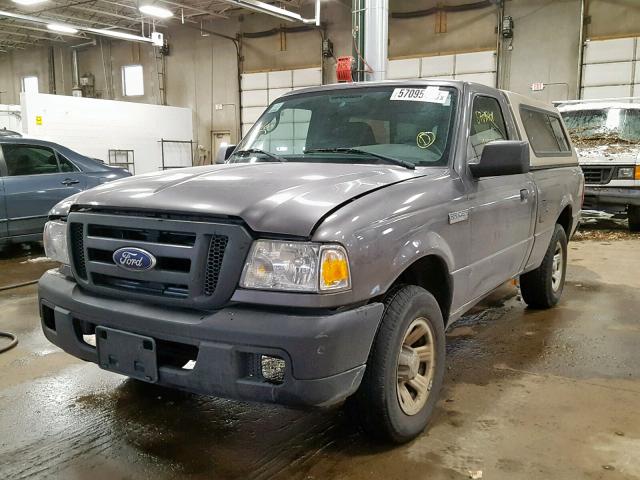 1FTYR10D17PA17523 - 2007 FORD RANGER GRAY photo 2