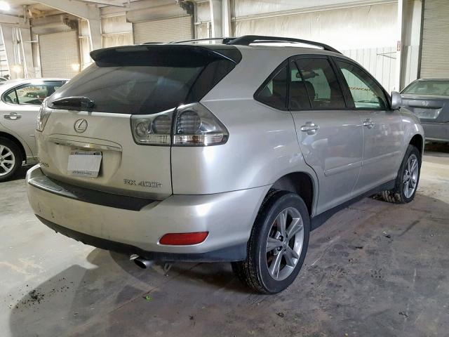 JTJHW31U660040402 - 2006 LEXUS RX 400 SILVER photo 4