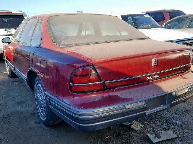 1G3HY53L9NH325544 - 1992 OLDSMOBILE 88 ROYALE BURGUNDY photo 3