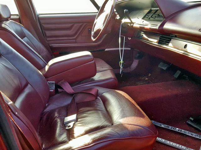 1G3HY53L9NH325544 - 1992 OLDSMOBILE 88 ROYALE BURGUNDY photo 5