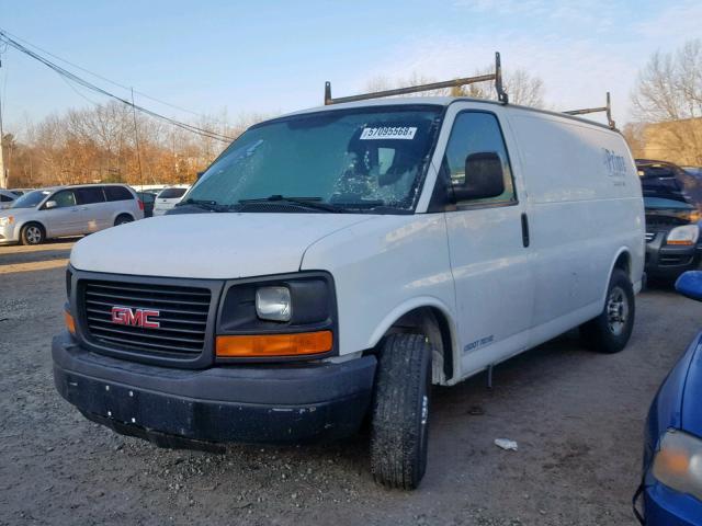 1GTZ7TBG2D1123720 - 2013 GMC SAVANA G35 WHITE photo 2