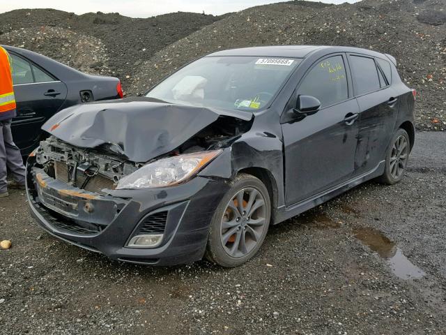 JM1BL1H6XA1190299 - 2010 MAZDA 3 S BLACK photo 2