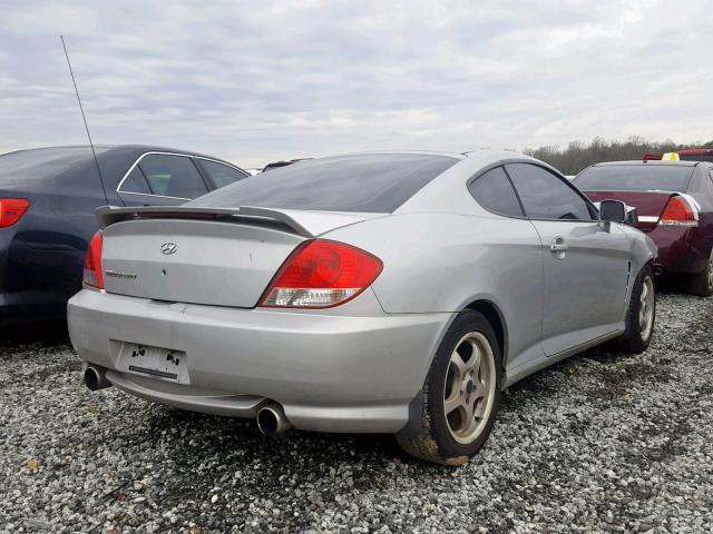 KMHHM65D86U189628 - 2006 HYUNDAI TIBURON GS SILVER photo 4