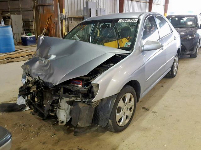 KNAFE121X75439420 - 2007 KIA SPECTRA EX SILVER photo 2