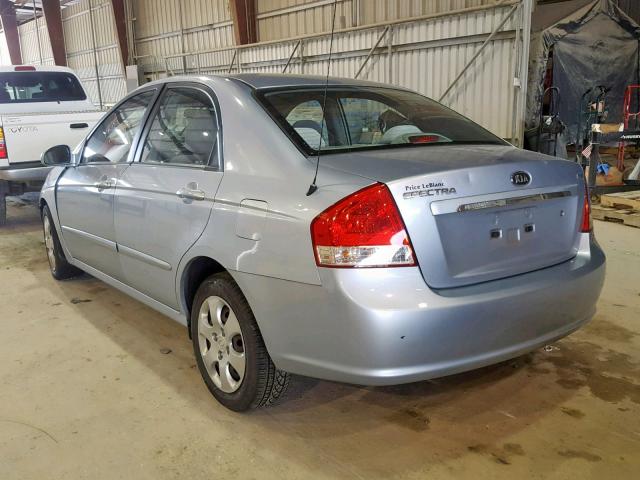 KNAFE121X75439420 - 2007 KIA SPECTRA EX SILVER photo 3