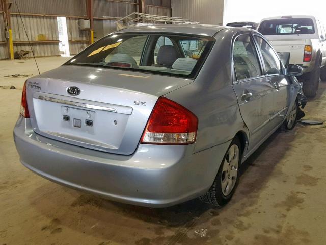 KNAFE121X75439420 - 2007 KIA SPECTRA EX SILVER photo 4