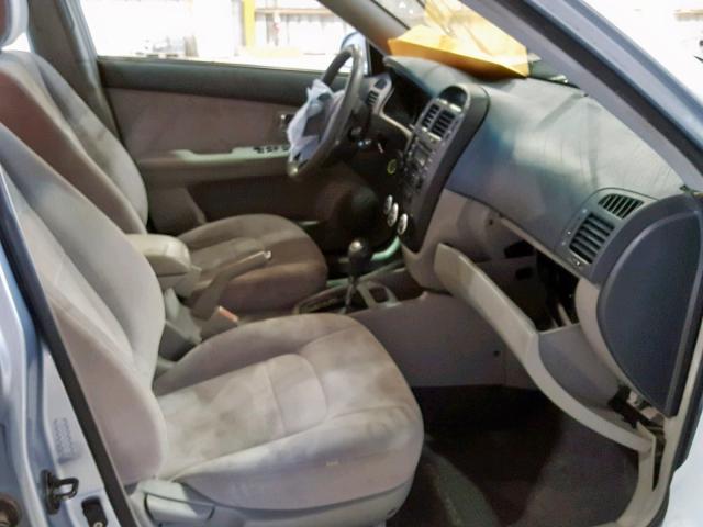 KNAFE121X75439420 - 2007 KIA SPECTRA EX SILVER photo 5