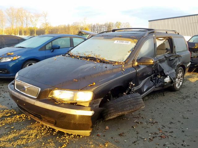 YV1SW58D811122672 - 2001 VOLVO V70 2.4T BLACK photo 2