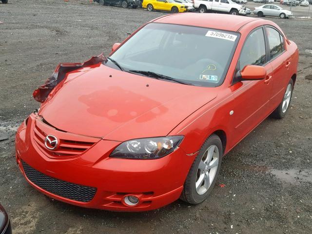 JM1BK123061491382 - 2006 MAZDA 3 S RED photo 2