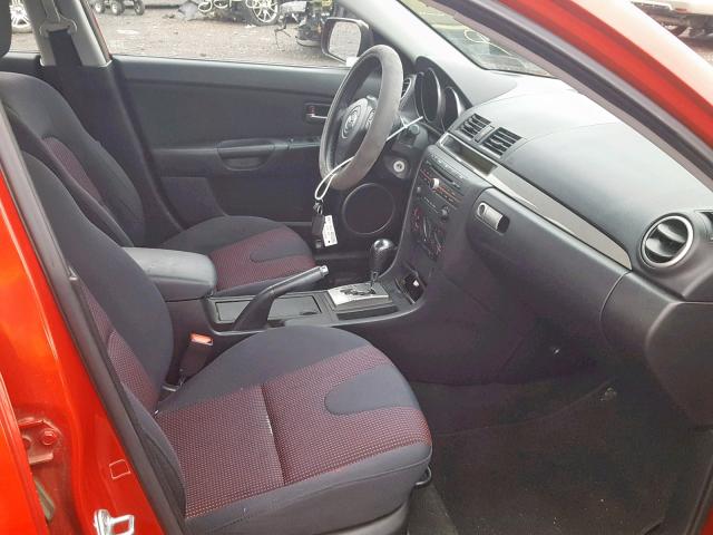 JM1BK123061491382 - 2006 MAZDA 3 S RED photo 5