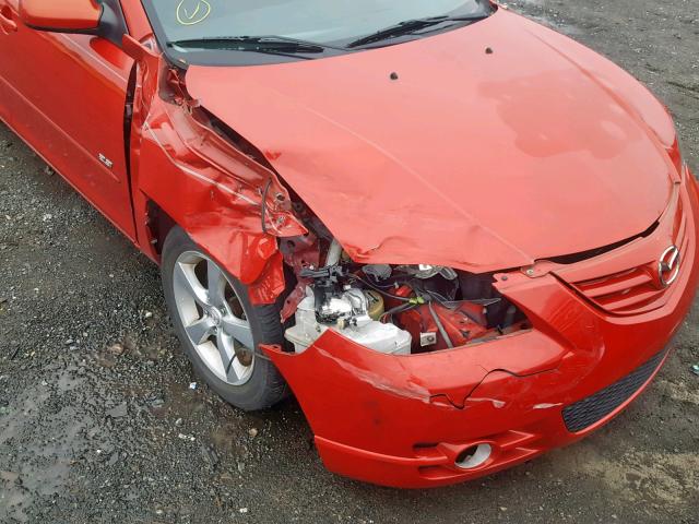 JM1BK123061491382 - 2006 MAZDA 3 S RED photo 9