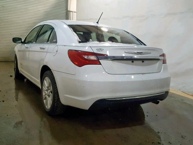 1C3CCBAB6CN292555 - 2012 CHRYSLER 200 LX WHITE photo 3