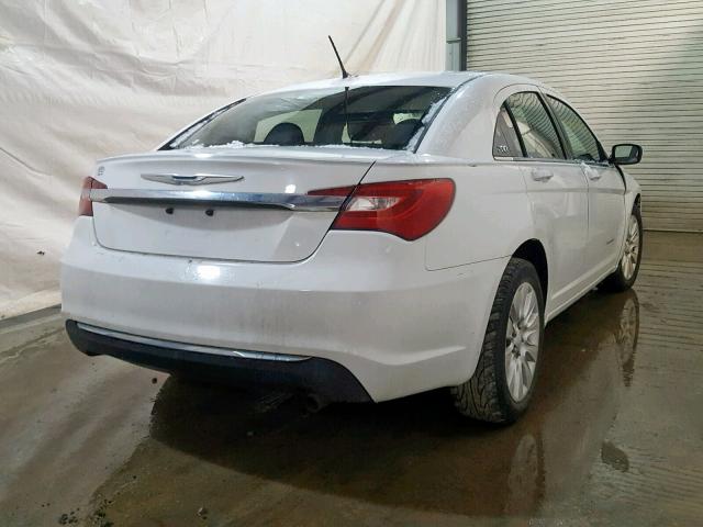 1C3CCBAB6CN292555 - 2012 CHRYSLER 200 LX WHITE photo 4