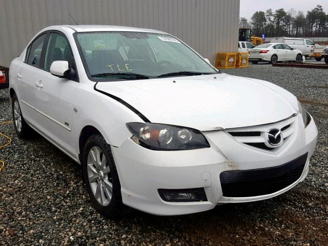 JM1BK323381802723 - 2008 MAZDA 3 S WHITE photo 1