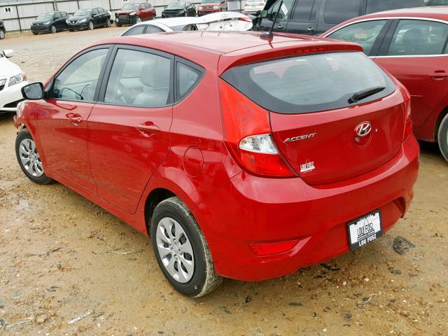 KMHCT5AE9GU239640 - 2016 HYUNDAI ACCENT SE RED photo 3