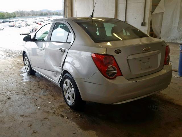 1G1JA5SH8E4237247 - 2014 CHEVROLET SONIC LS SILVER photo 3
