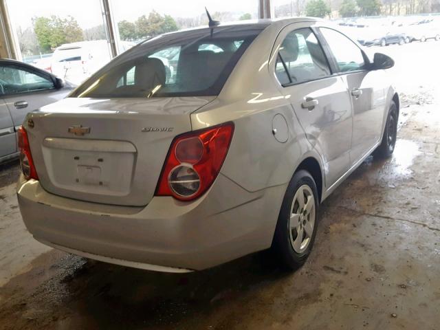 1G1JA5SH8E4237247 - 2014 CHEVROLET SONIC LS SILVER photo 4