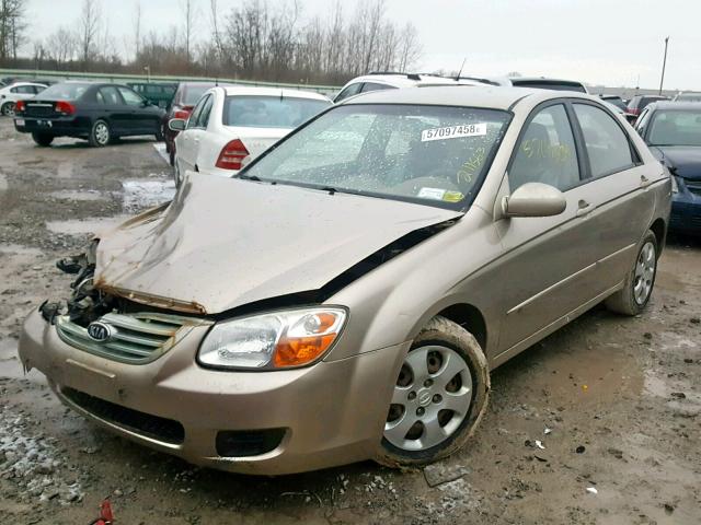 KNAFE121275473366 - 2007 KIA SPECTRA EX TAN photo 2