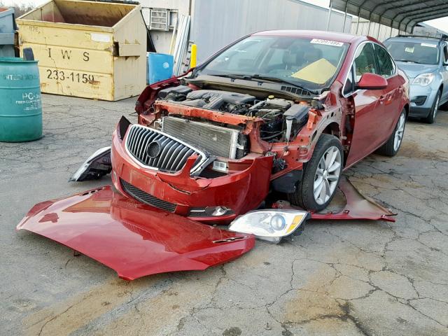 1G4PR5SK0F4171599 - 2015 BUICK VERANO CON BURGUNDY photo 2