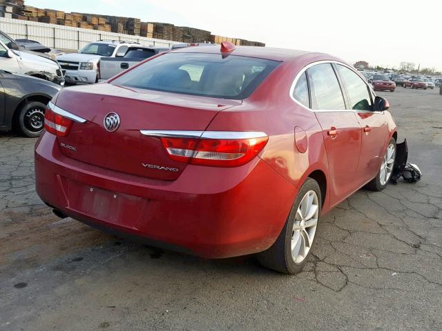 1G4PR5SK0F4171599 - 2015 BUICK VERANO CON BURGUNDY photo 4