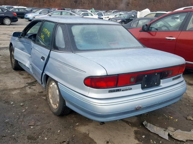 1MELM5346PA660429 - 1993 MERCURY SABLE LS BLUE photo 3