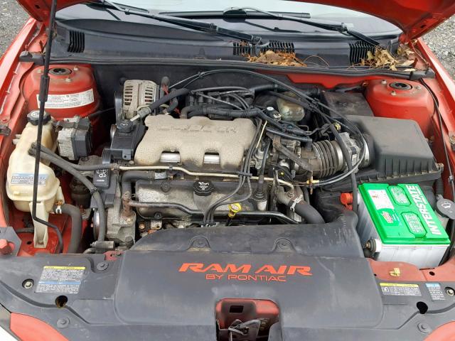 1G2NV52E34C132000 - 2004 PONTIAC GRAND AM G RED photo 7