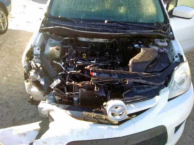 JM1CR293190327547 - 2009 MAZDA 5 WHITE photo 7