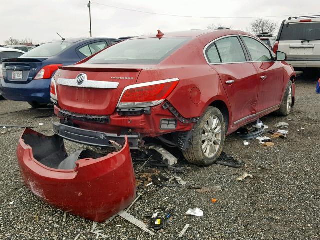 1G4GB5ER0CF351470 - 2012 BUICK LACROSSE C RED photo 4