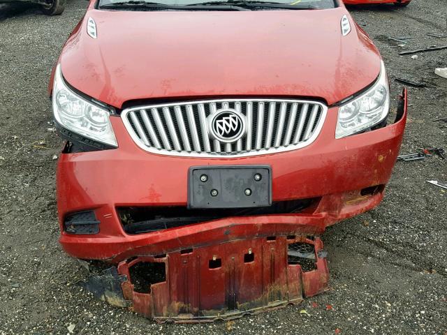 1G4GB5ER0CF351470 - 2012 BUICK LACROSSE C RED photo 7