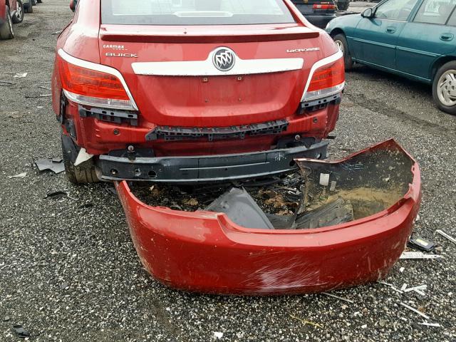 1G4GB5ER0CF351470 - 2012 BUICK LACROSSE C RED photo 9