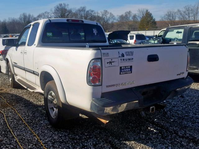 5TBRT34121S176896 - 2001 TOYOTA TUNDRA ACC WHITE photo 3