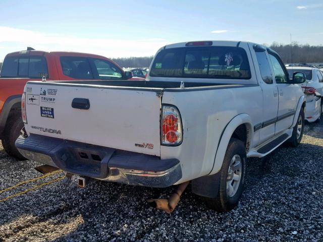 5TBRT34121S176896 - 2001 TOYOTA TUNDRA ACC WHITE photo 4