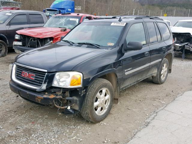 1GKDT13S262216591 - 2006 GMC ENVOY BLACK photo 2