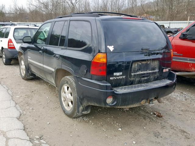 1GKDT13S262216591 - 2006 GMC ENVOY BLACK photo 3