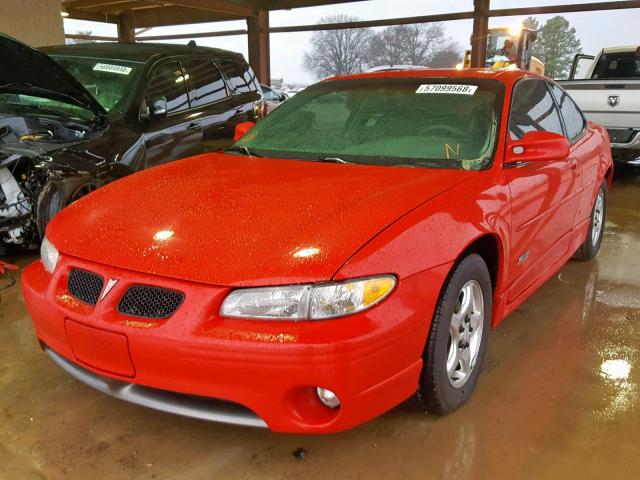 1G2WP1216VF343907 - 1997 PONTIAC GRAND PRIX RED photo 2